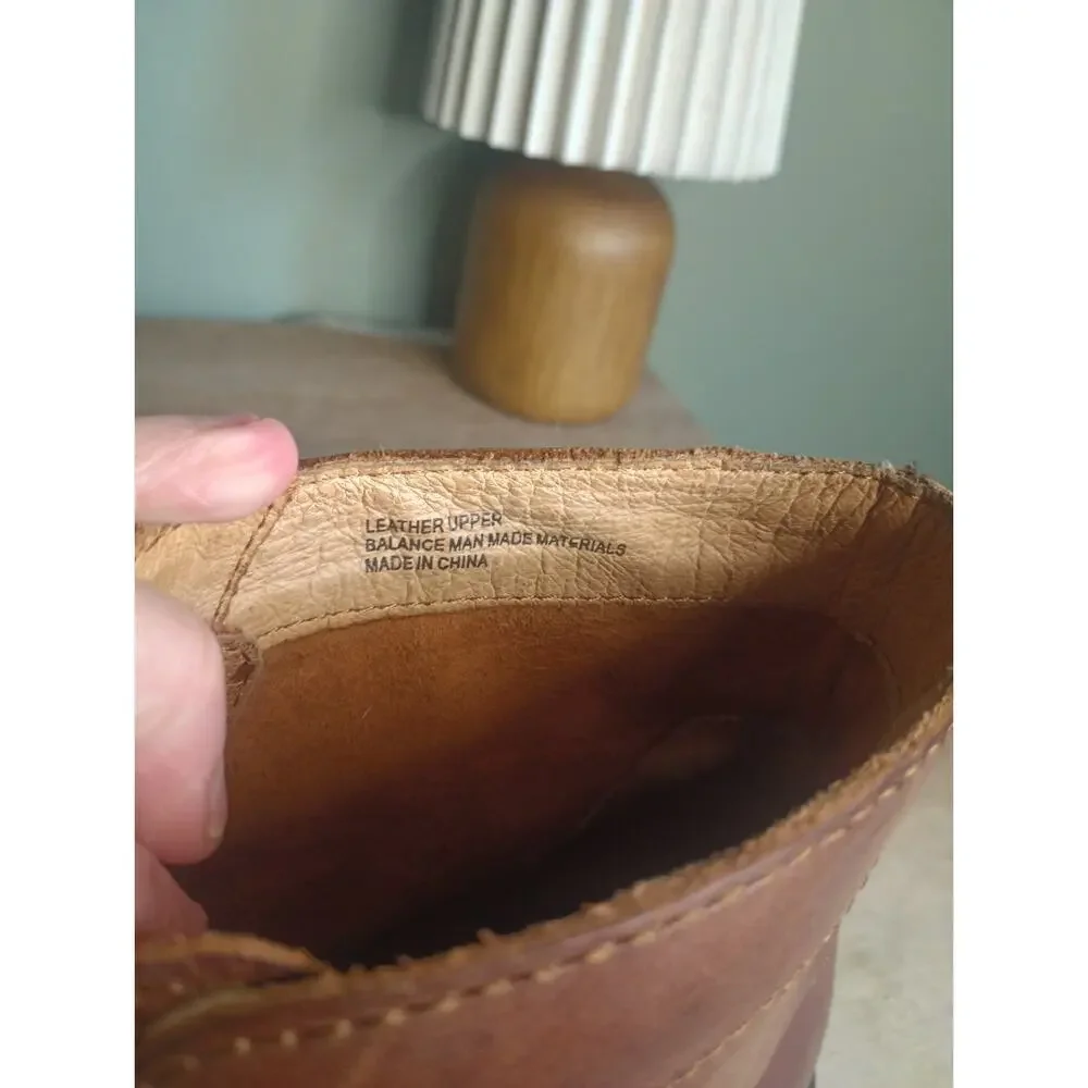 Born Harrison Leather Chukka Boots Mens 10 Oxford Lace Up Cognac Heritage